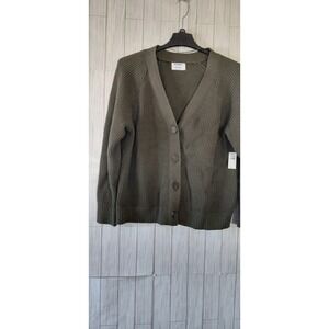 vintage-inspired Old Navy Shaker-Stitch Cardigan Sweater Oversized / Relaxed XL